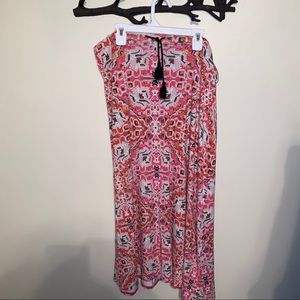 J•Jill Patterned Long Skirt